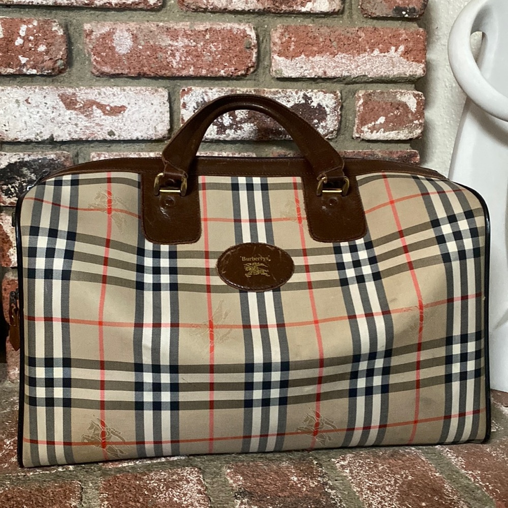VINTAGE Burberry’s Nova Check Duffle/Travel Bag